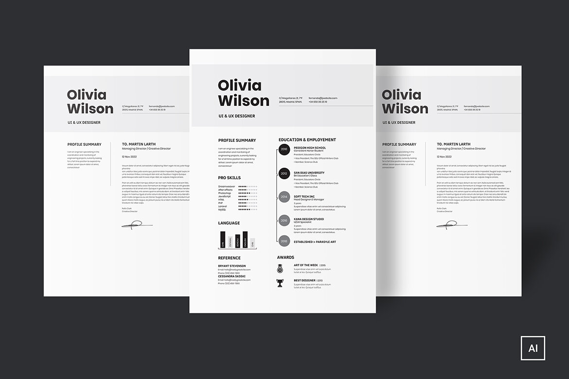 FREE Resume CV alternate