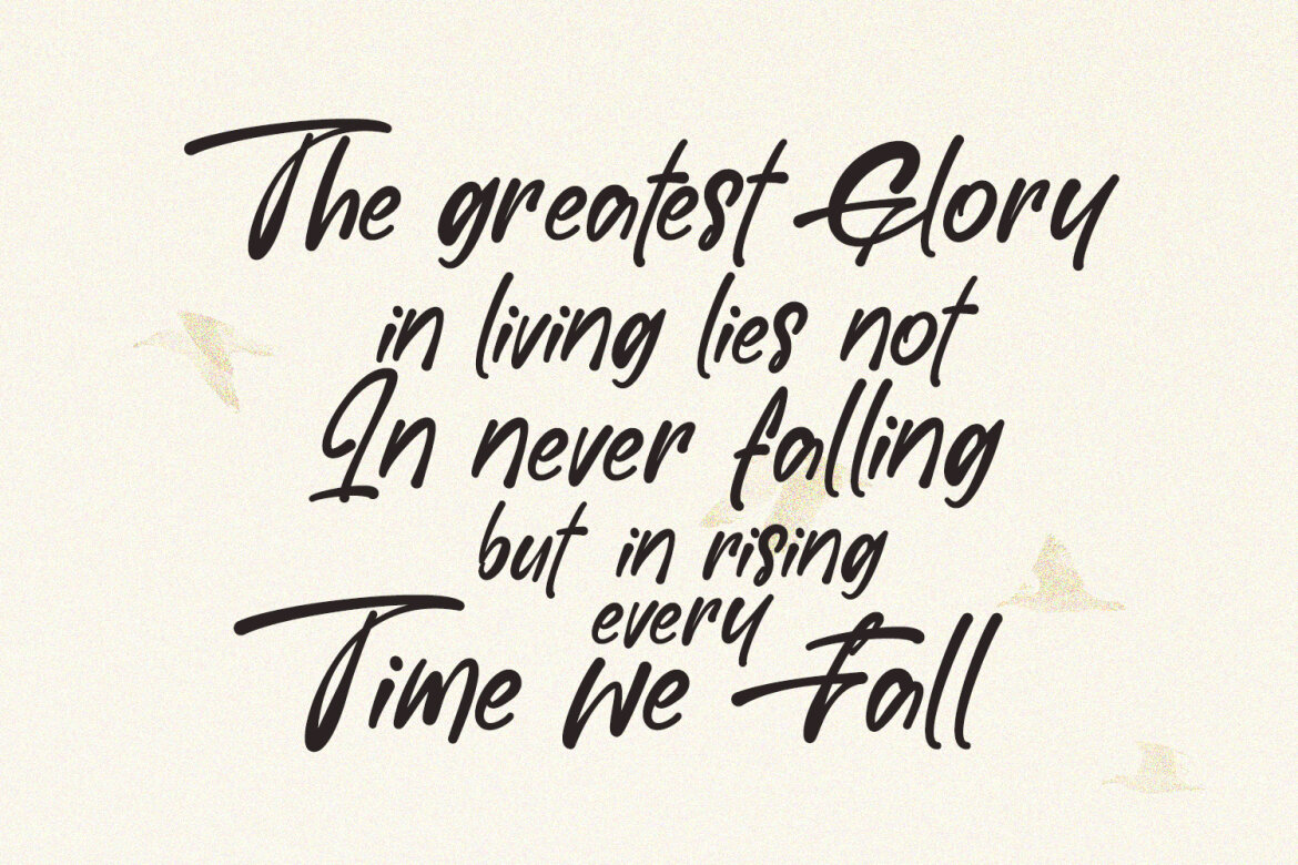 Haguro Shiro Signature FREE Font - view 4