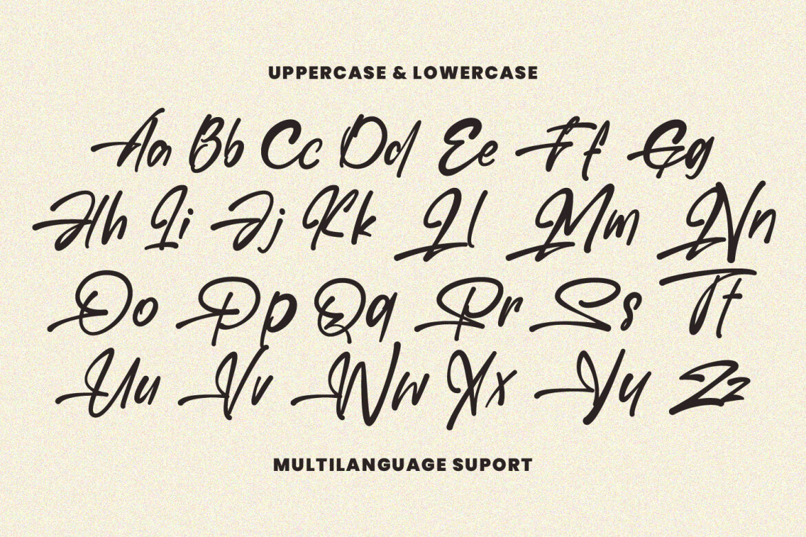 Haguro Shiro Signature FREE Font - view 6