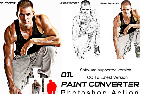Oil Paint Converter FREE Photoshop Action
