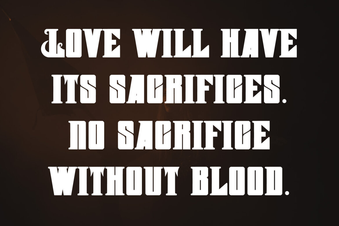 Rukest Blackletter FREE Font - view 6