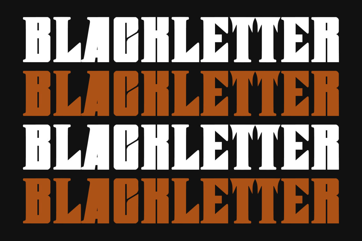 Rukest Blackletter FREE Font - view 3