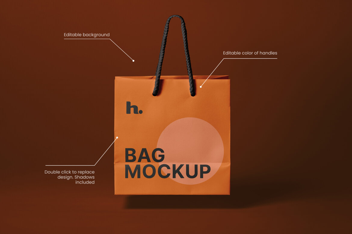 Paper Bag FREE Mockup vol009 - view 3