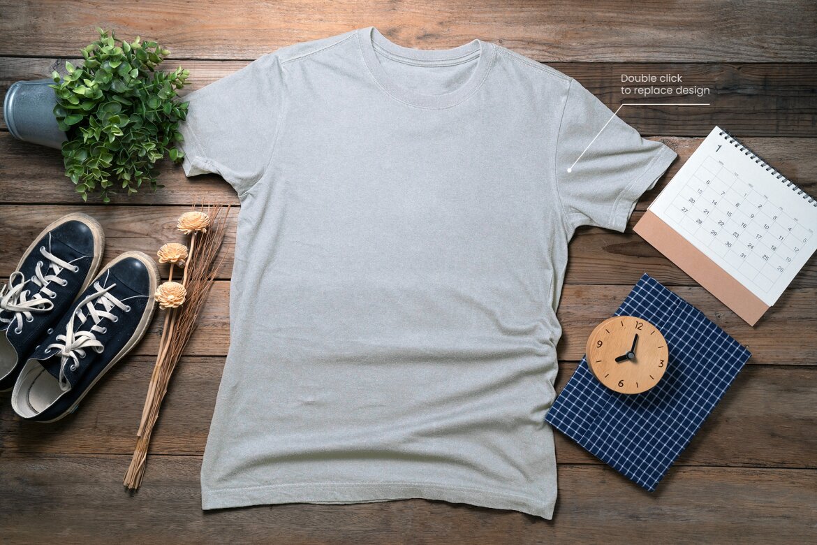 T-shirt on the Desk FREE Mockup vol005 - view 3