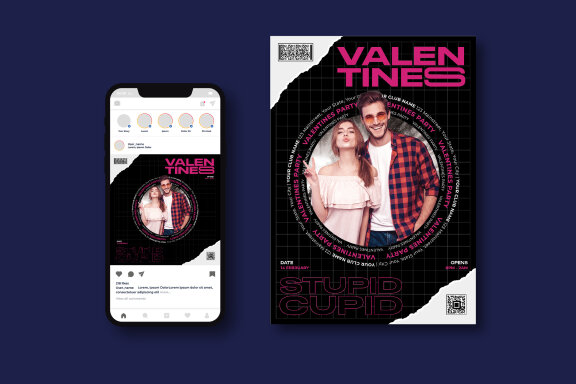 Valentines Party FREE Flyer