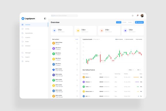 Cypto Dashboard Free UI Kit
