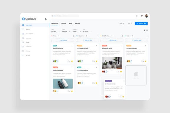 Task Manage Dashboard Free UI Kit