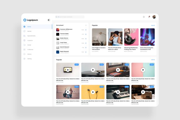 Podcast Dashboard Free UI Kit