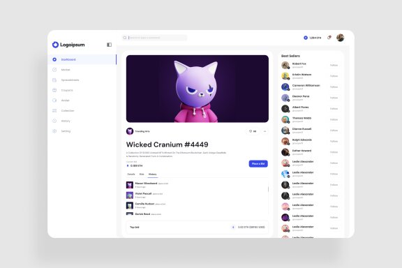 NFT Dashboard Free UI Kit