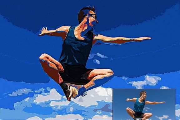 Cell Contour Photoshop Action