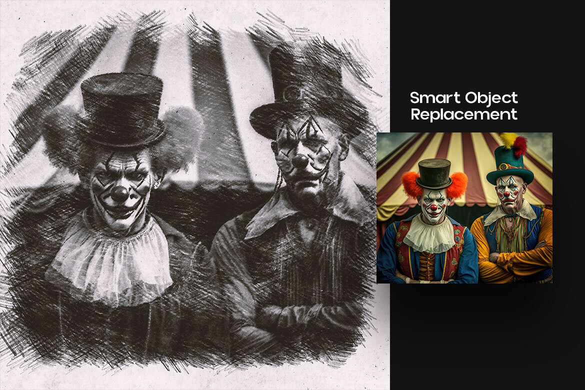 Pencil Sketch Square And Poster FREE Effect alternate