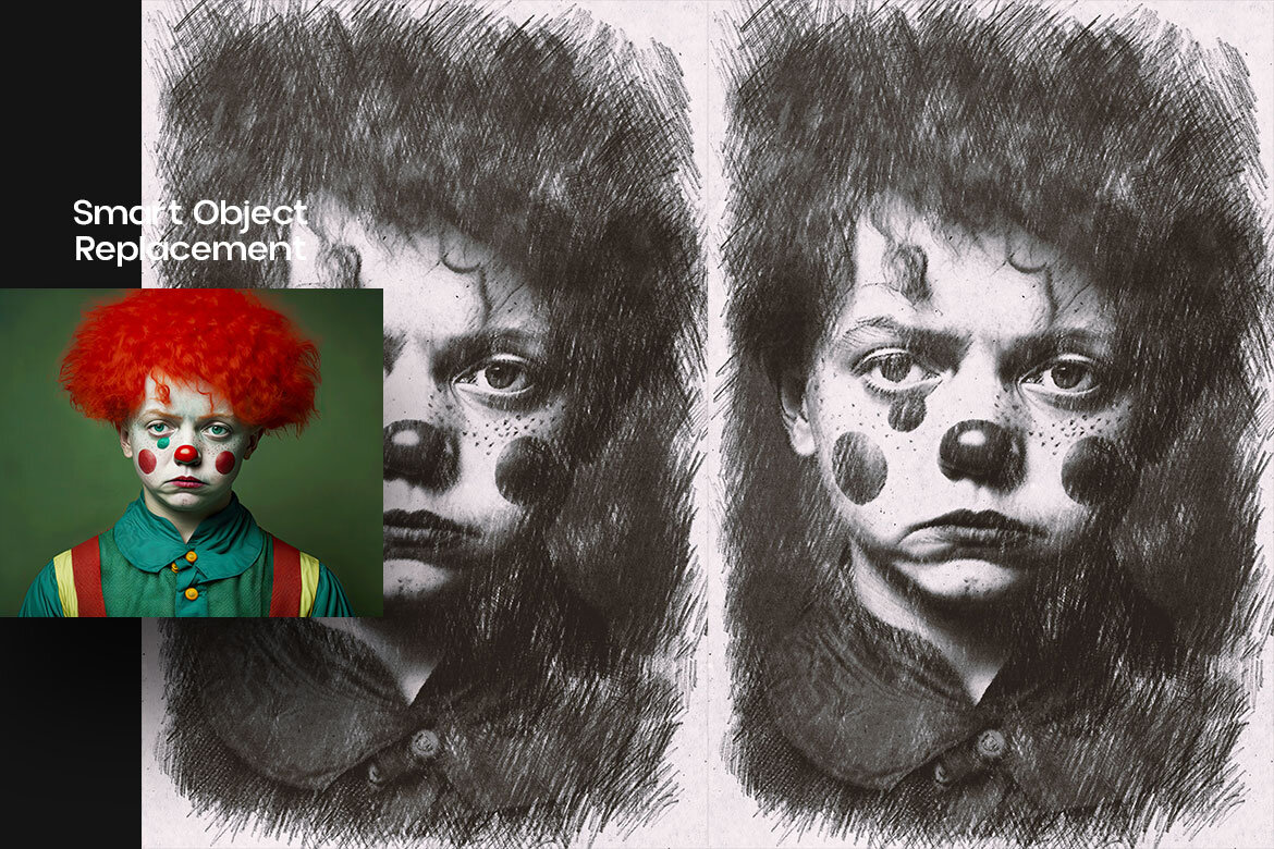 Pencil Sketch Square And Poster FREE Effect - view 4