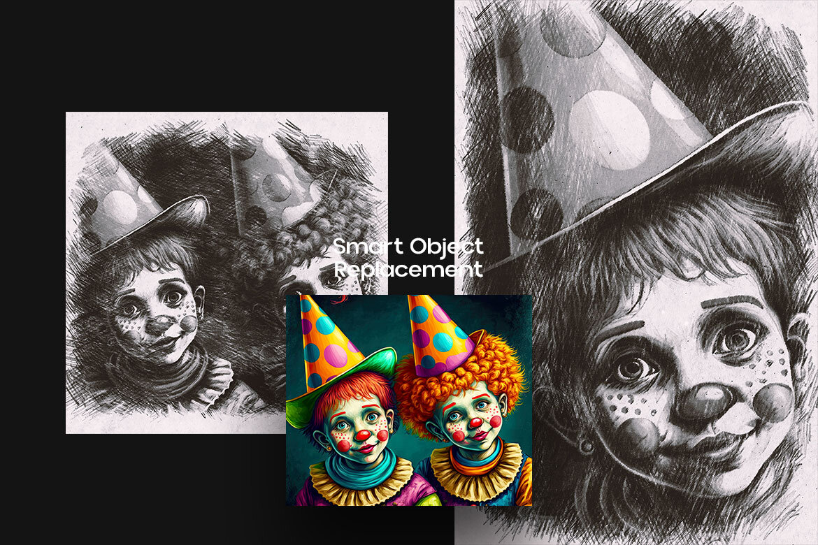 Pencil Sketch Square And Poster FREE Effect - view 3