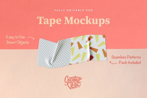 Washi Tape PSD Mockups