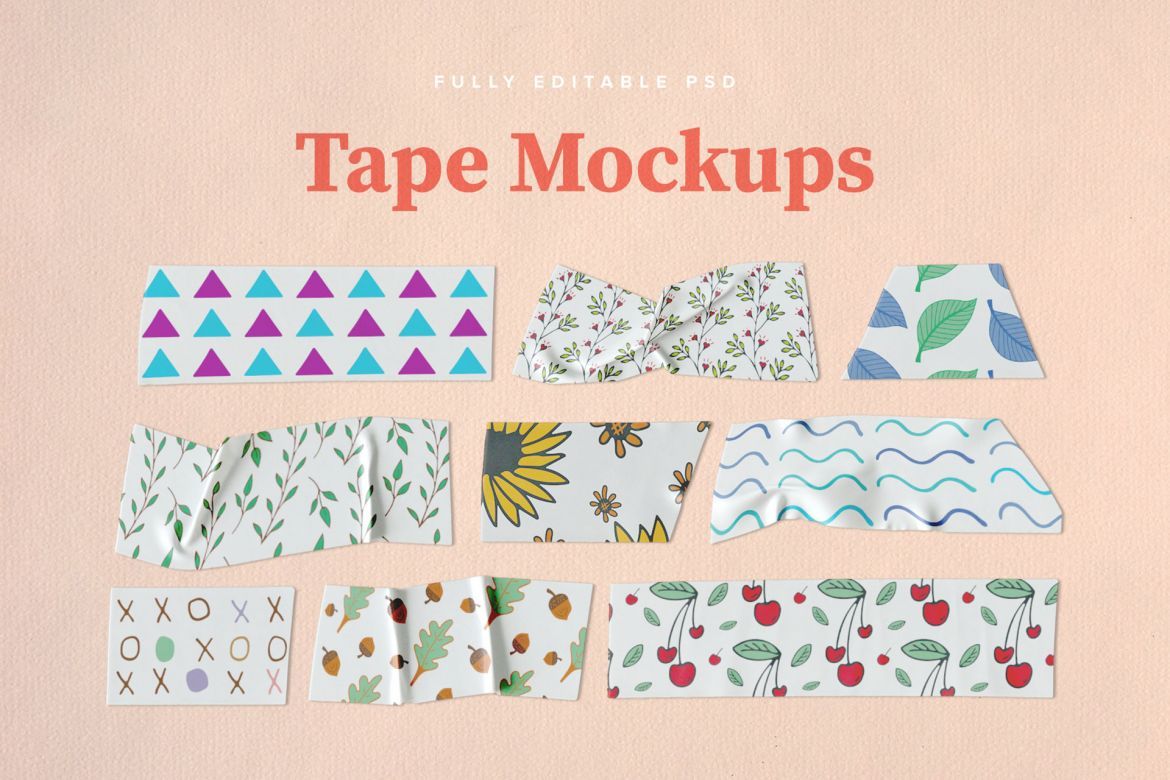Washi Tape PSD Mockups alt