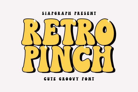 Retro Pinch - Groovy Retro FREE Font