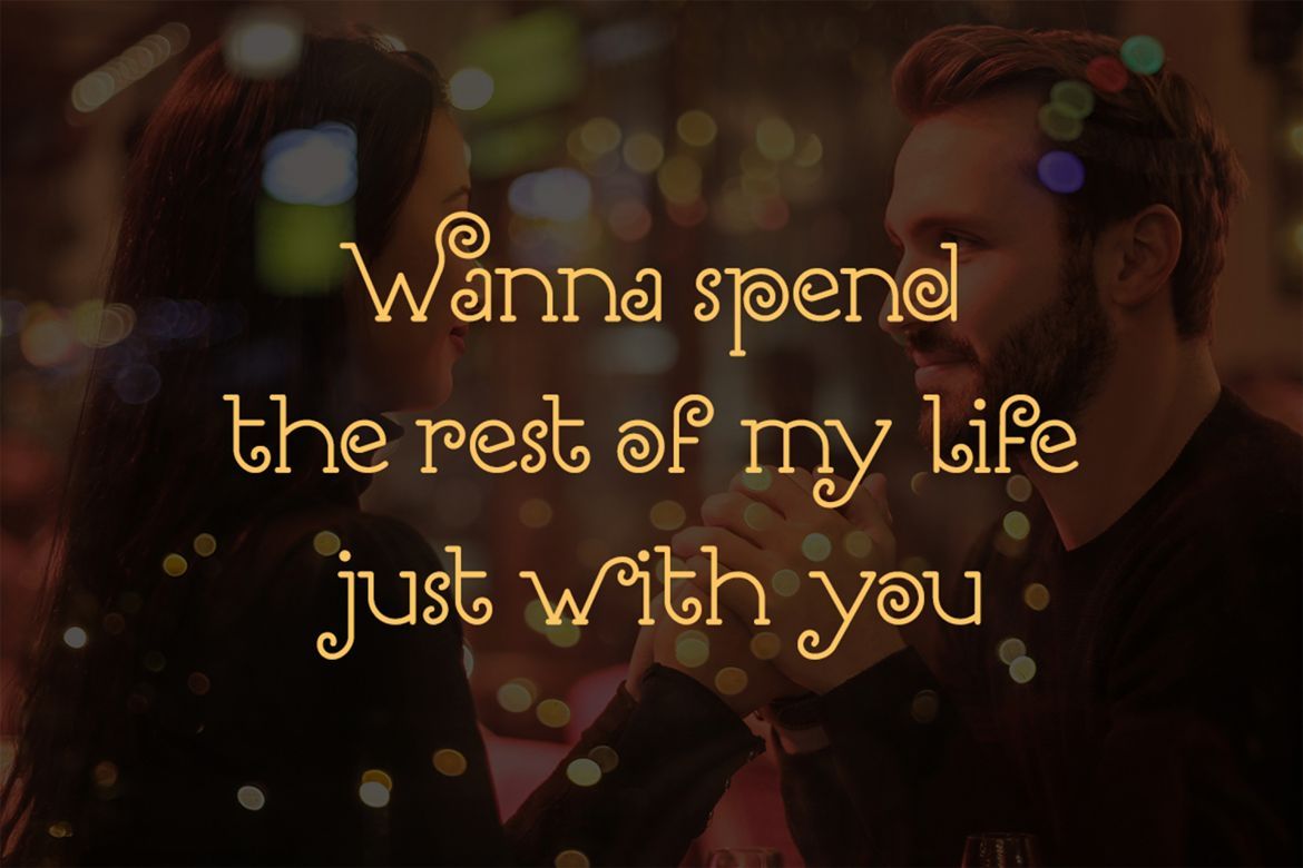 Romantine Font alternate