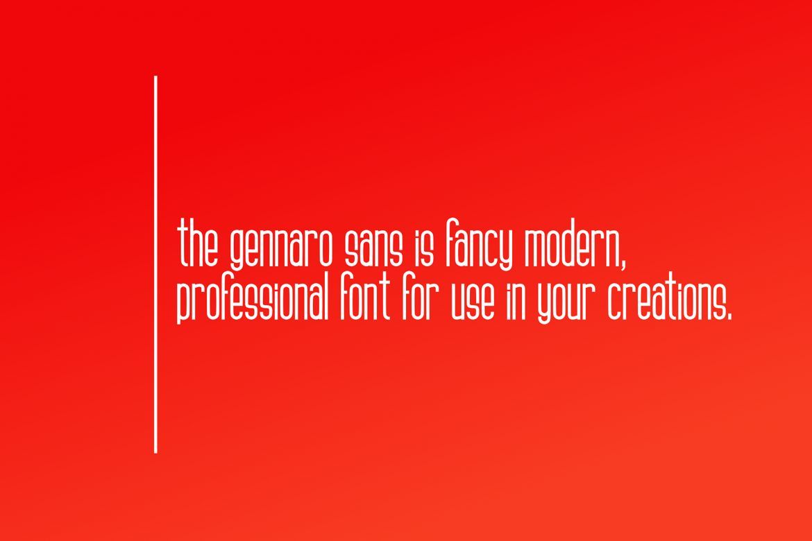 Gennaro Sans Serif alternate