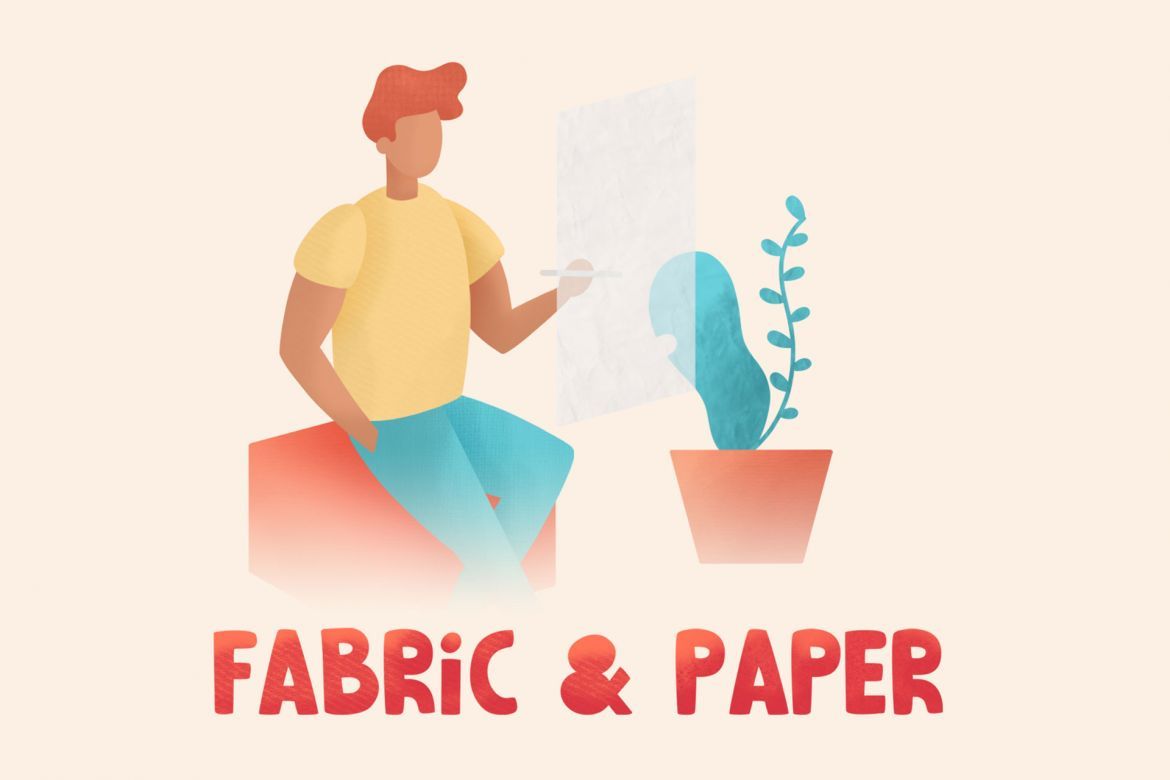 Fabric & Paper Procreate Brushes