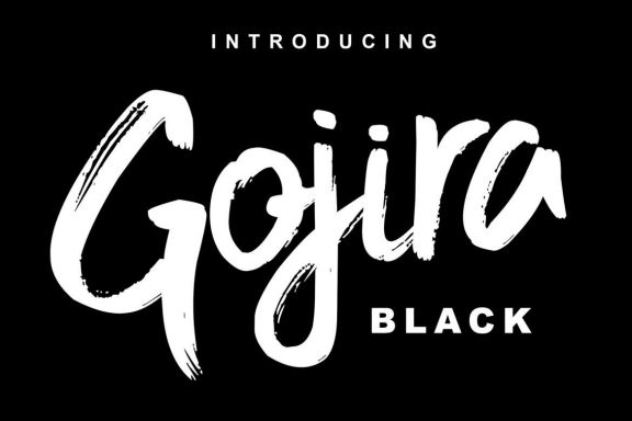 Gojira Black Brush Font