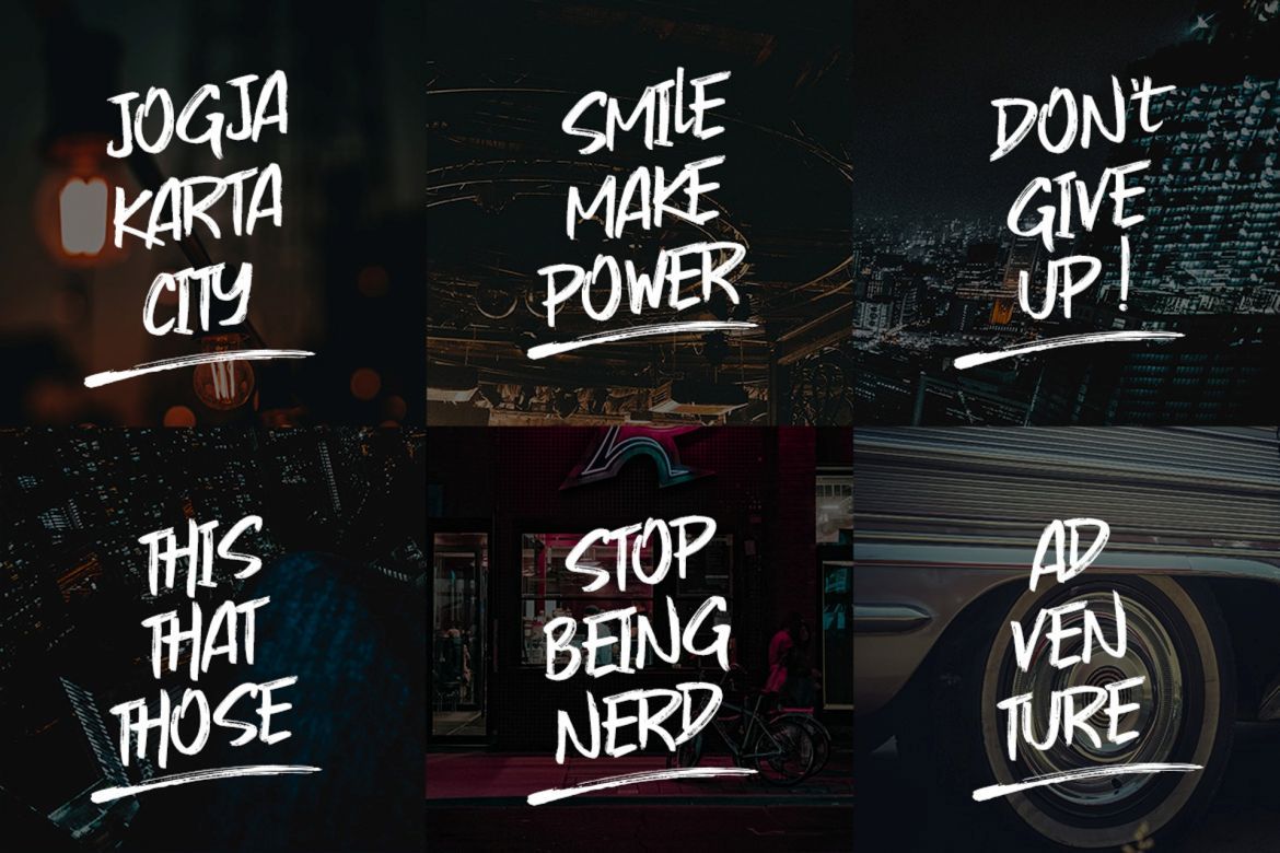 Gojira Black Brush Font - view 4